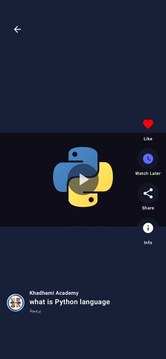 Snippets player for short learning clips.